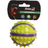 AnimAll Игрушка мяч с шипами GrizZzly 9727 8.4 см Желто-фиолетовый (6914068019727) - зображення 3