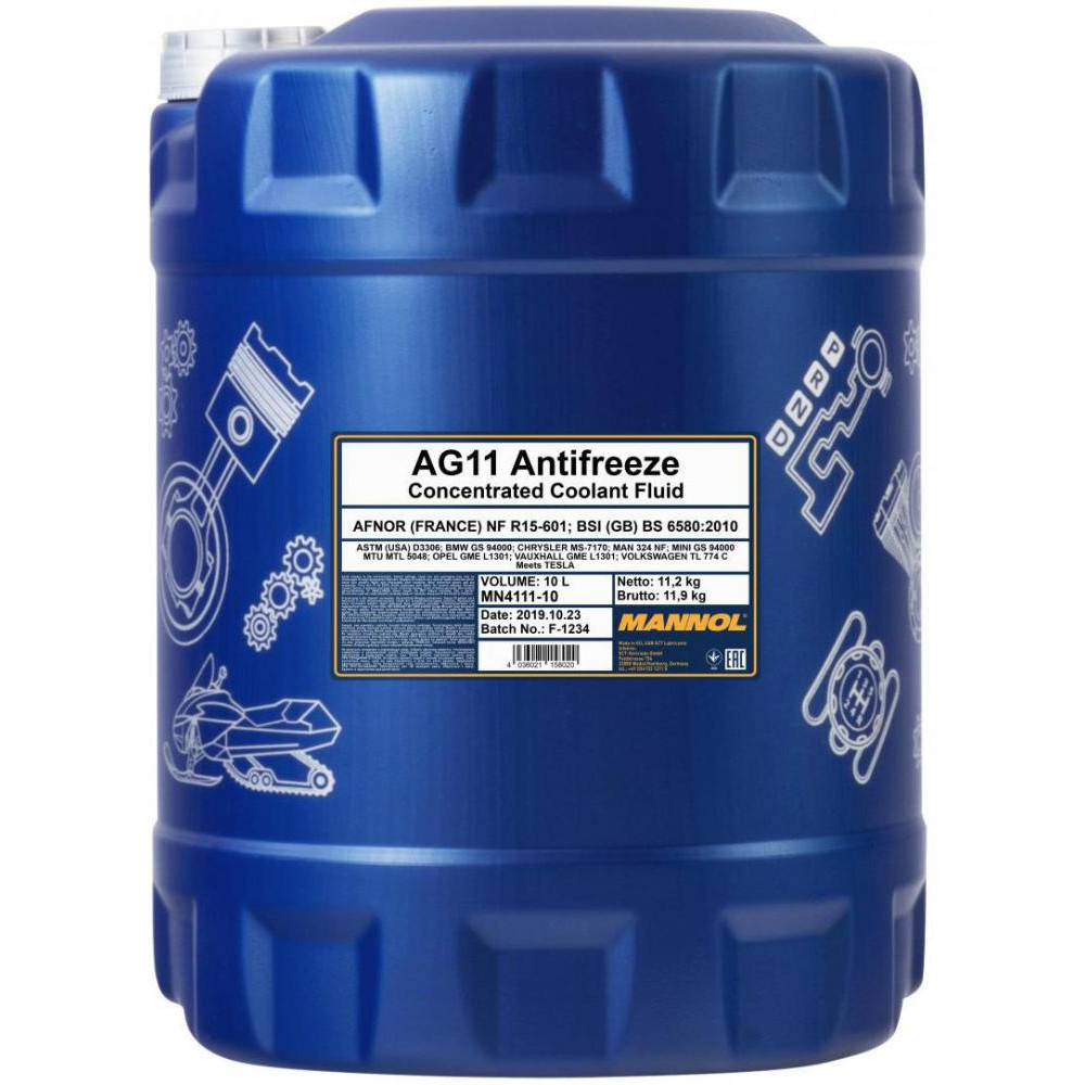 Mannol Antifreeze AG11 -40 10л - зображення 1