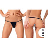 Art of Sex Трусики з анальною пробкою  Sexy Panties With Silicone Plug S, чорні (7770000318049) - зображення 1