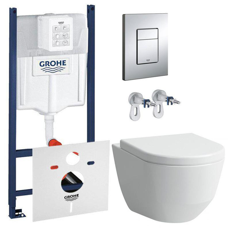 GROHE Rapid SL 3884000G+Laufen Pro Rimless H8619570000001 - зображення 1