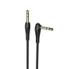 Hoco UPA14 AUX Elbow design audio cable TRS 3.5 2m Black (6931474716224) - зображення 1