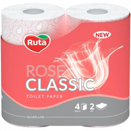 Ruta Туалетная бумага  Classic Rose двухслойная 4 шт. (4820202894131)