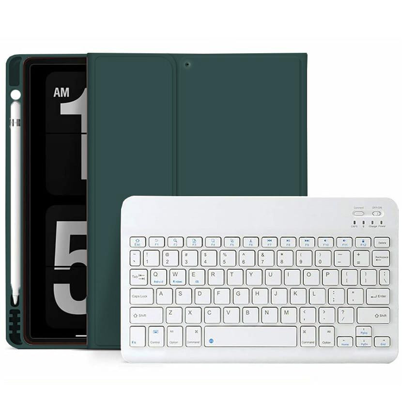 BeCover Чохол-книжка з бездротовою клавіатурою  для Apple iPad Air 5 (2022) 10.9" Dark Green (709678) - зображення 1