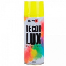 NOWAX Краска акриловая спрей DECOR LUX 1023 450мл желтый