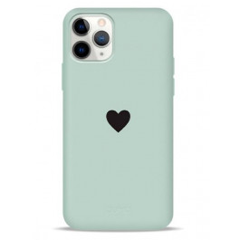 Pump Silicone Minimalistic Case for iPhone 11 Pro Max Black Heart (PMSLMN11PROMAX-6/259)