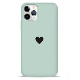   Pump Silicone Minimalistic Case for iPhone 11 Pro Max Black Heart (PMSLMN11PROMAX-6/259)