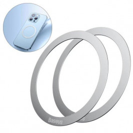 Baseus Halo Series Magnetic Metal Ring silver (PCCH000012)