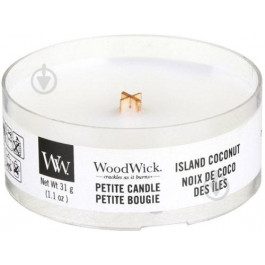WoodWick Ароматична свічка в склі  Medium Island Coconut 275 г (92115E) (5038581057842)