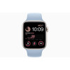 Apple Watch SE 2 GPS 44mm Starlight Aluminum Case with Summit White/Black Nike Sport Band S/M (MNLA3) - зображення 3