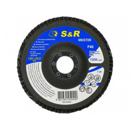 S&R Power Диск шлифовальный лепестковый S&R Meister 125x22.2 мм Р40 (136125040)
