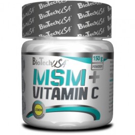 BiotechUSA MSM + Vitamin C 150 g /75 servings/ Lemon