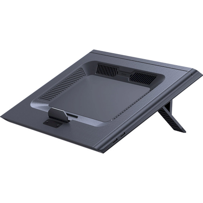 Baseus ThermoCool Heat-Dissipating Laptop Stand Turbo Fan Version Gray (LUWK000013) - зображення 1