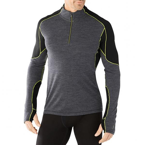 Smartwool Термофутболка чоловіча  Men's PhD Light 1/4 Zip Charcoal (SW 14014.003), Розмір S - зображення 1