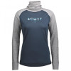 Scott Термофутболка жіноча  W Defined Merino High Neck Shirt, Light grey melange/Dark blue, XS (283.805.70 - зображення 1