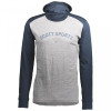 Scott Термофутболка чоловіча з капюшоном  Defined Merino Longsleeve Hoody, Dark blue/Light grey melange, M - зображення 1