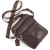 Leather Collection Недорогая наплечная сумка коричневого цвета  (10050) - зображення 5