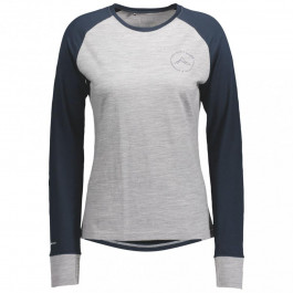 Scott Термофутболка жіноча  W Defined Merino Longsleeve Shirt, Dark blue/Light grey melange, XS (277793.70