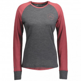 Scott Термофутболка жіноча  W Defined Merino Longsleeve Shirt, Ochre red/Dark grey melange, XL (277793.705