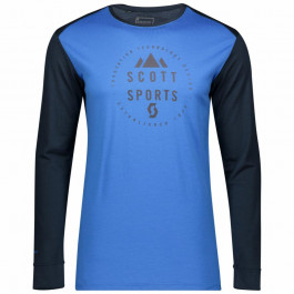Scott Термофутболка чоловіча  Defined Merino Longsleeve Shirt, Dark blue/Skydive blue, XL (277772.6639.009