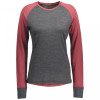 Scott Термофутболка жіноча  W Defined Merino Longsleeve Shirt, Ochre red/Dark grey melange, S (277793.7052 - зображення 1