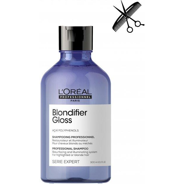 L'Oreal Paris Профессиональный восстанавливающий шампунь  Serie Expert Blondifier Gloss для сияния волос окрашенны - зображення 1