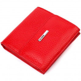 Karya Червоний жіночий гаманець із натуральної шкіри на кнопці  (2421316)