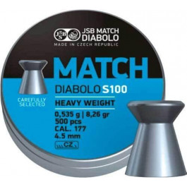 JSB Blue Match Diabolo S 100 4.49 мм, 0.535 г, 500 шт.