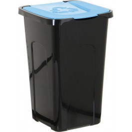 Keeeper Контейнер для сміття  365x370x555 мм 50 л чорний із синім 905667 (4052396035889)