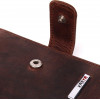 Karya Компактний чоловічий гаманець темно-коричневого кольору із добротної вінтажної шкіри  (2421328) - зображення 3