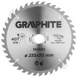 Graphite Пильный диск 235x30x2 Z40 55H692