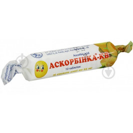 Київський вітамінний завод Вітаміни Аскорбінка-КВ зі смаком дині таблетки 25 мг