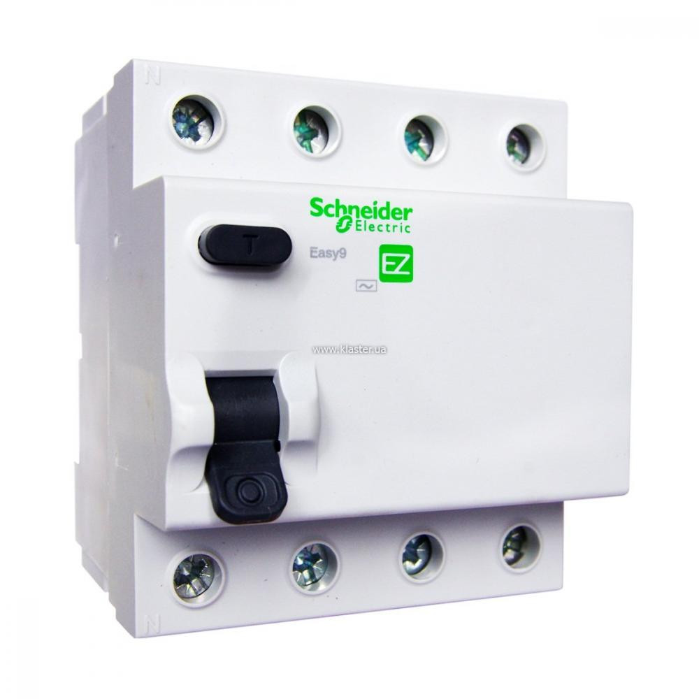 Schneider Electric EZ9 4Р, 40А, 100 мА, АС (EZ9R54440) - зображення 1