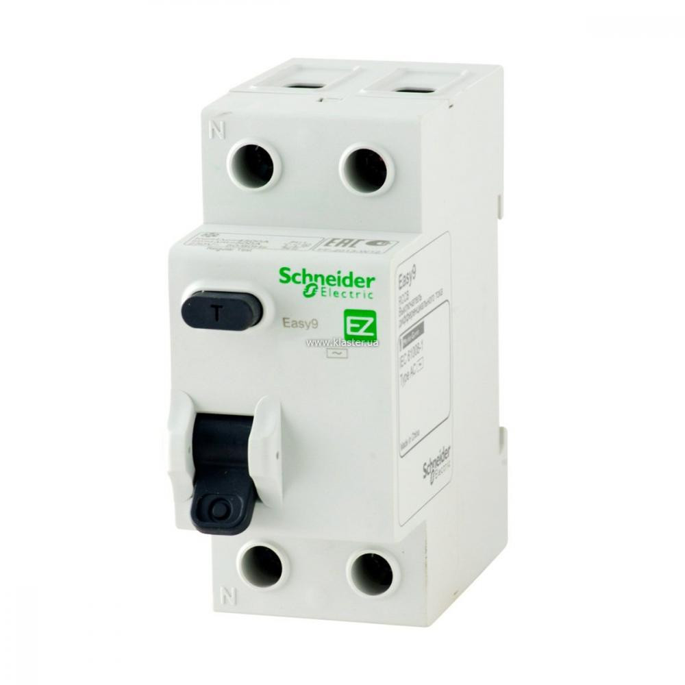 Schneider Electric EZ9 4Р, 63А, 100 мА, АС (EZ9R54263) - зображення 1