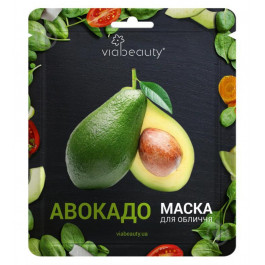 Via Beauty Маска тканевая для лица  Увлажняющий уход с маслом авокадо 30 г 1 шт.
