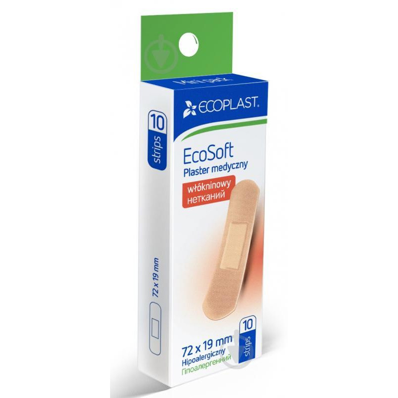 Ecoplast Пластир  EcoSoft 72 x 19 мм стерильні 10 шт. - зображення 1