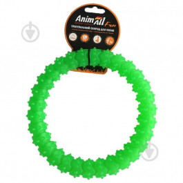AnimAll Іграшка  Fun кільце з шипами, зелений, 20 см (88160)