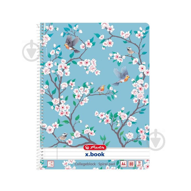 Herlitz Блокнот Ladylike Birds А4, в линию 80 л. (50021468B) - зображення 1