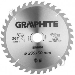 Graphite Пильный диск 235x30x2 Z36 55H691