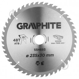 Graphite Пильный диск 235x30x2 Z60 55H693