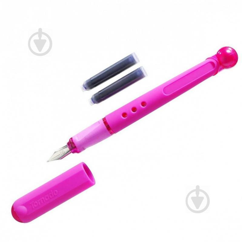 Herlitz Ручка перова для шульги  Tornado L Pink Синя Рожевий корпус (8621377P) - зображення 1