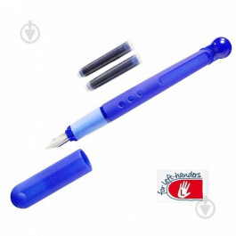 Herlitz Ручка перьевая Tornado L Blue для левши для начинающих синий корпус 8621377B