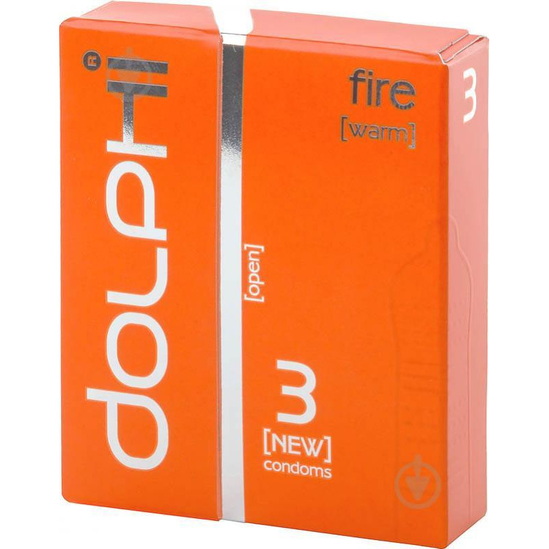 DOLPHI Презервативи DOLPHI LUX Fire 3 шт (4820144772559) - зображення 1