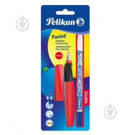 Pelikan Набор  ручка перьевая Twist Fiery Red красная с корректором 926071R