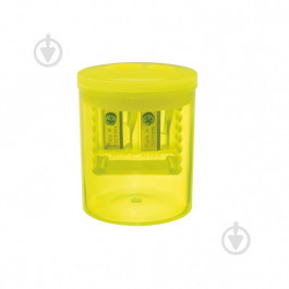 Herlitz Точилка с контейнером  2 отверстия Neon Art Желтая (50028078Y)