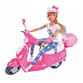 Simba Кукла Steffi & Evi Love Hello Kitty Прогулка на скутере с аксессуарами (9283024)