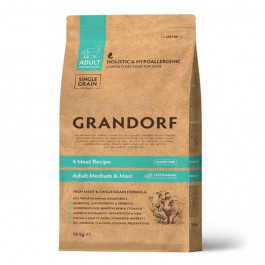 Grandorf Living Probiotics Adult Medium&Maxi 4 Meat & Brown Rice 3 кг (5407007851126)