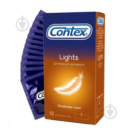 Contex латексні з силіконовою змазкою Lights (особливо тонкі) 12 шт.