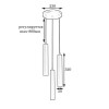 MSK Electric Светильник подвесной Трубка NL 3522-3R (615334) - зображення 2
