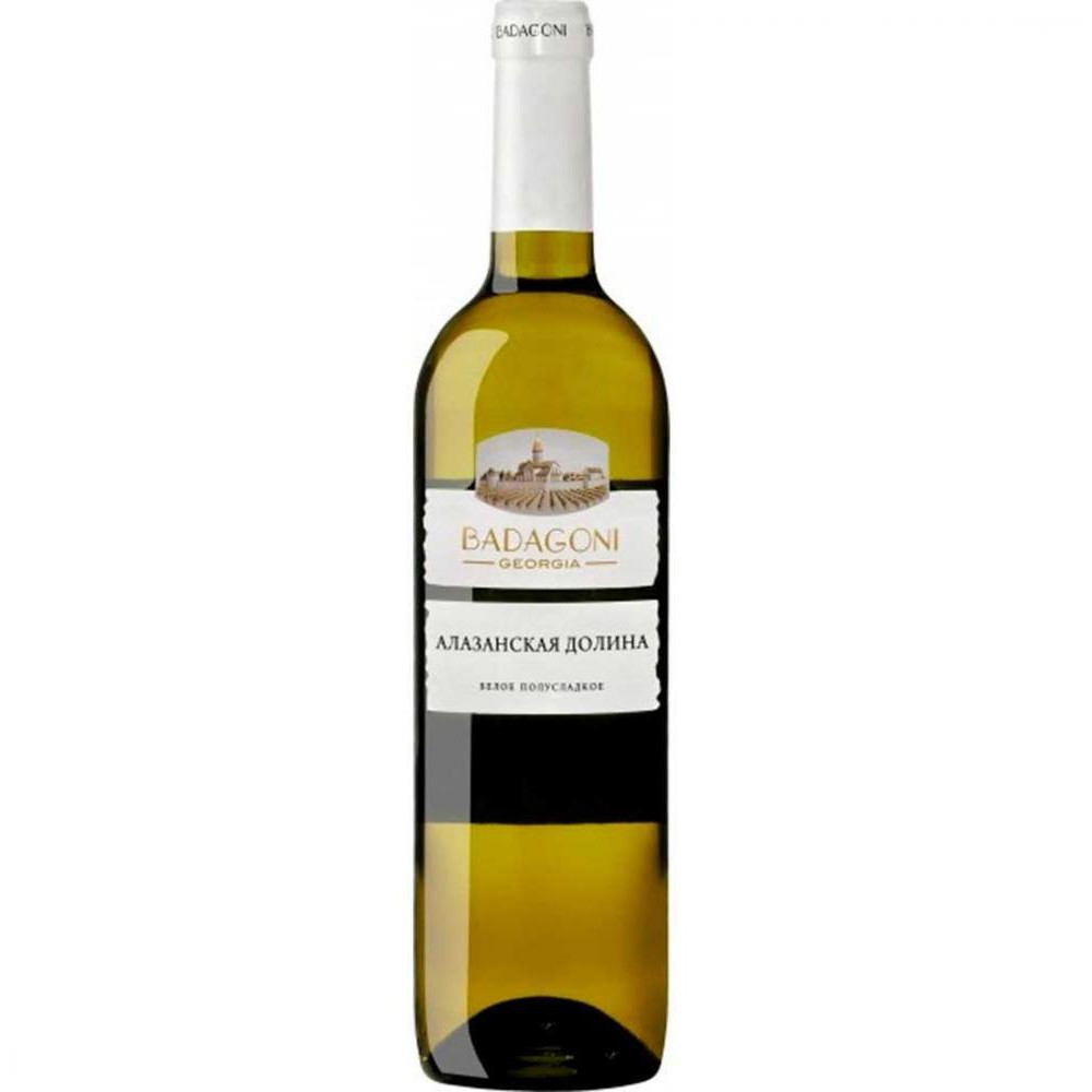 Badagoni Вино Бадагоні Алазанська Долина, біле напівсолодке, 0.75л 12% (DDSAU4P001) - зображення 1