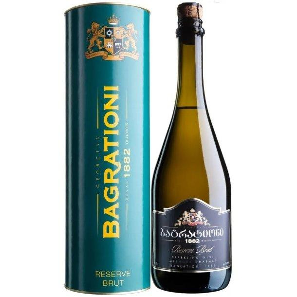 Bagrationi Вино ігристе  Reserve Brut 12% у тубусі 0.75 л (DDSAU3P019) - зображення 1